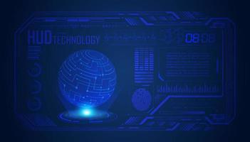 Modern HUD Technology Screen Background vector