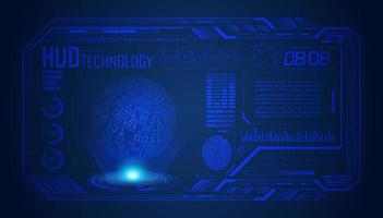 Modern HUD Technology Screen Background vector