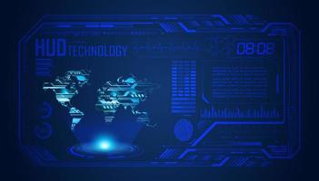 Modern HUD Technology Screen Background vector