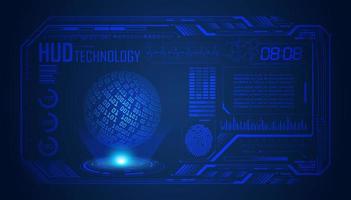 Modern HUD Technology Screen Background vector