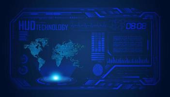 Modern HUD Technology Screen Background vector