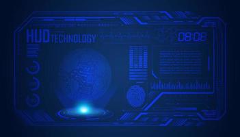 Modern HUD Technology Screen Background vector