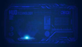 Modern HUD Technology Screen Background vector