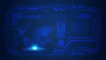 Modern HUD Technology Screen Background vector