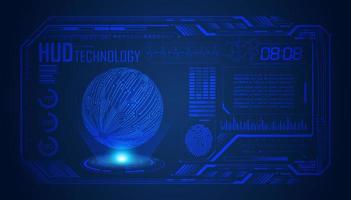 Modern HUD Technology Screen Background vector