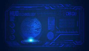 Modern HUD Technology Screen Background vector