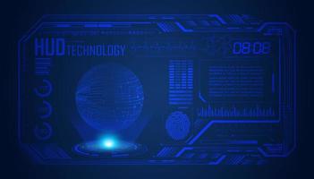 Modern HUD Technology Screen Background vector