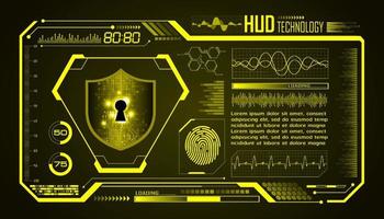 Modern HUD Technology Screen Background vector