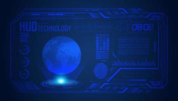 Modern HUD Technology Screen Background vector