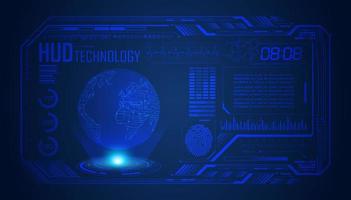 Modern HUD Technology Screen Background vector