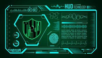 Modern HUD Technology Screen Background vector