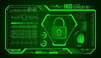 Modern HUD Technology Screen Background vector