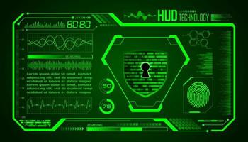 Modern HUD Technology Screen Background vector