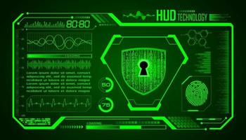 Modern HUD Technology Screen Background vector