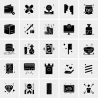 25 iconos de negocios universales vector ilustración de icono creativo para usar en proyectos relacionados con la web y dispositivos móviles