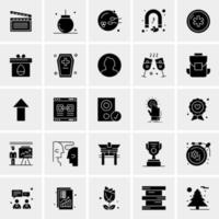 25 iconos de negocios universales vector ilustración de icono creativo para usar en proyectos relacionados con la web y dispositivos móviles