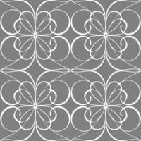 seamless graphic abstract tile pattern, white geometric ornament on gray background, texture, design photo