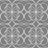 seamless graphic abstract tile pattern, white geometric ornament on gray background, texture, design photo