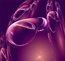 bright abstract background of glowing weaves of purple lines on a dark background, design, illustration photo