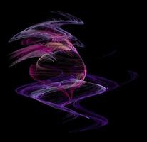 abstract purple-blue glowing pattern on black background, design, wallpaper photo