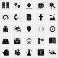 25 iconos de negocios universales vector ilustración de icono creativo para usar en proyectos relacionados con la web y dispositivos móviles