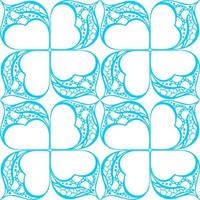 seamless graphic abstract tile pattern, blue geometric ornament on white background, texture, design photo