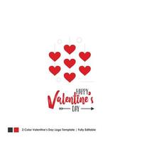 Happy Valentines Day Card Vector Lettering Background