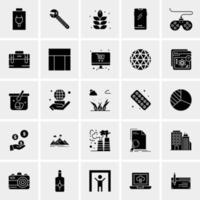 25 iconos de negocios universales vector ilustración de icono creativo para usar en proyectos relacionados con la web y dispositivos móviles