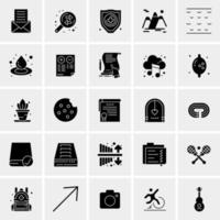 25 iconos de negocios universales vector ilustración de icono creativo para usar en proyectos relacionados con la web y dispositivos móviles