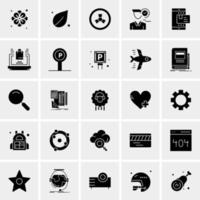 25 iconos de negocios universales vector ilustración de icono creativo para usar en proyectos relacionados con la web y dispositivos móviles