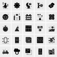 25 iconos de negocios universales vector ilustración de icono creativo para usar en proyectos relacionados con la web y dispositivos móviles