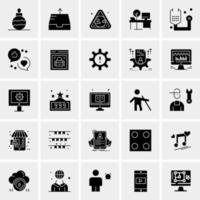 25 iconos de negocios universales vector ilustración de icono creativo para usar en proyectos relacionados con la web y dispositivos móviles