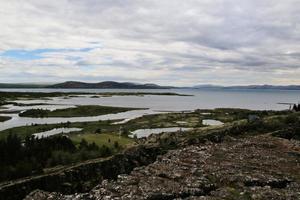 A view of Icelandic Scenery in the south of the country photo