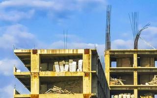 Huge gigantic construction stop building ruin in Puerto Escondido Mexico. photo