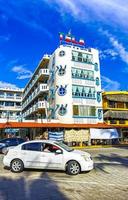 Puerto Escondido Oaxaca Mexico 2022 Hotels resorts buildings in paradise among palm trees Puerto Escondido. photo