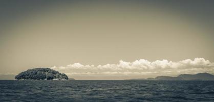 Panorama of tropical islands Ilha Grande Angra dos Reis Brazil. photo