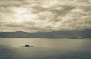 Panorama view from Ilha Grande to Portogalo Macieis Verolme Brazil. photo