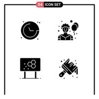 Universal Solid Glyphs Set for Web and Mobile Applications compass chemistry navigation joker pencil Editable Vector Design Elements