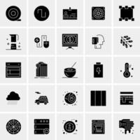 25 iconos de negocios universales vector ilustración de icono creativo para usar en proyectos relacionados con la web y dispositivos móviles