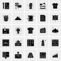 25 iconos de negocios universales vector ilustración de icono creativo para usar en proyectos relacionados con la web y dispositivos móviles