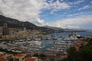 A view of Monaco Harbour in France photo