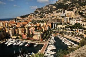 A view of Monaco Harbour in France photo