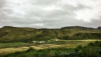 una vista del paisaje islandés en el sur del país foto