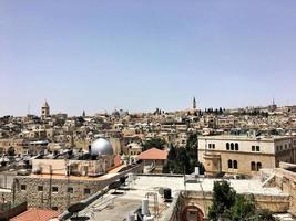 una vista de jerusalén en israel foto