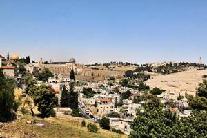 una vista de jerusalén en israel foto