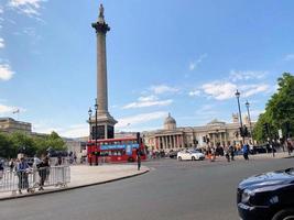London in the UK in June 2022. A view of Trafalgar Square photo