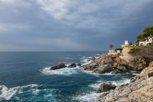 Camino de ronda, a road parallel to the Catalan Costa Brava, located on the Mediterranean Sea in the north of Catalonia, Spain. photo