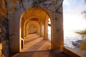 Camino de ronda, a road parallel to the Catalan Costa Brava, located on the Mediterranean Sea in the north of Catalonia, Spain. photo