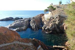 Camino de ronda, a road parallel to the Catalan Costa Brava, located on the Mediterranean Sea in the north of Catalonia, Spain. photo