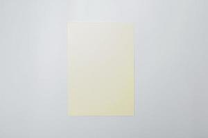 A5 paper greeting card mockup with white background photo